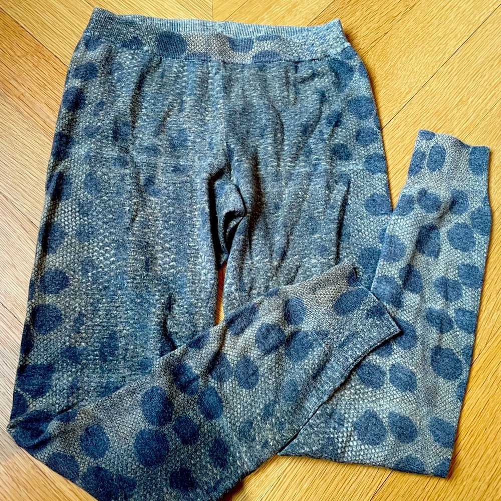 Bottega Veneta 100% Cashmere print style leggings